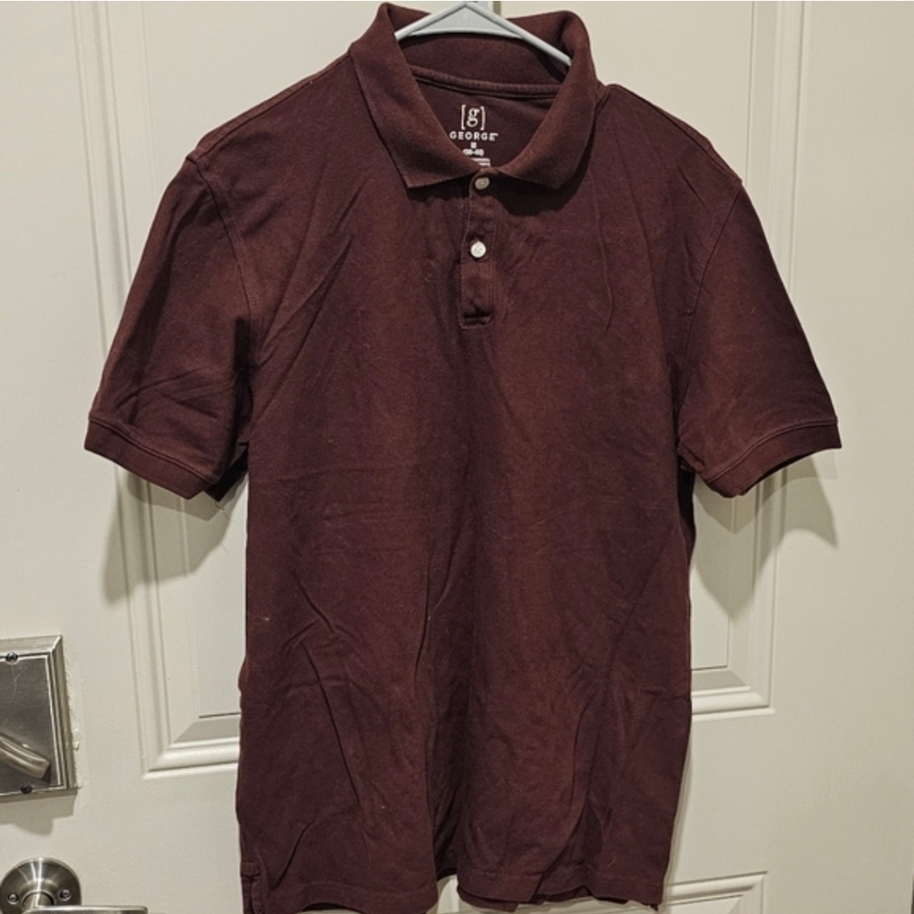 George Men's Polo Shirt - Rich Maroon